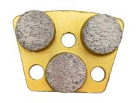 Трехточечный шлифовальный сегмент, Ø25ммх10 мм, для мягкого бетона, 16