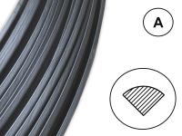 Сварочный пруток ПА черный- профиль А Сварочный пруток ПА черный- профиль А