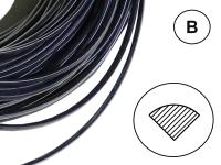 Сварочный пруток ПЭВД черный (профиль В) Сварочный пруток ПЭВД черный (профиль В)